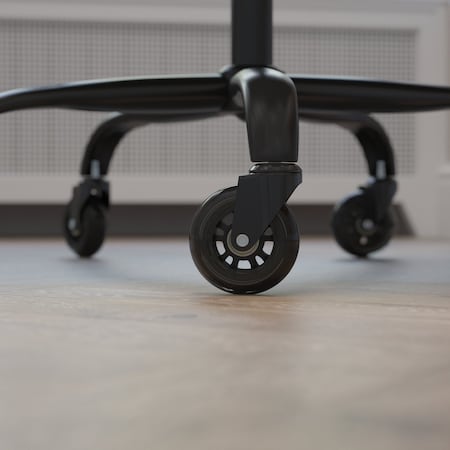 Flash Furniture Transparent Polyurethane Rollerblade Wheels, PK 5 BL-LB-C-800-GG